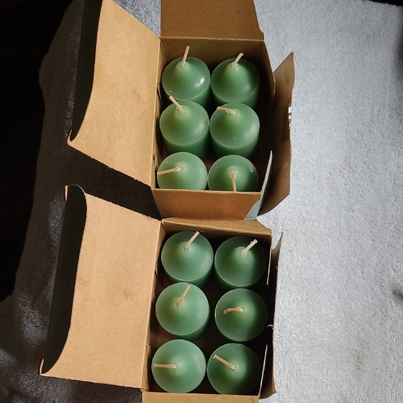 Party Lite Green Scented Votive Candles 2 6ct Boxes (101) - Picture 1 of 3